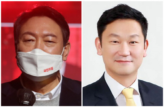 윤석열(왼쪽) 국민의힘 대선 후보와 곽상언 더불어민주당 선거대책위원회 대변인. 곽상언 페이스북, 연합뉴스